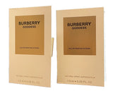 BURBERRY GODDESS Eau de Parfum for Women Vials Spray - 2 Samples EDP