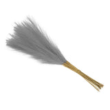 Faux Pampas Grass Fake Pampas Grass Decor, 21"/55cm / Light Gray / 15 Pcs Pampas Grass