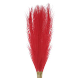 12Pcs Faux Pampas Grass,21" Fake Pampas for Wedding Decoration,Red Pampas Grass