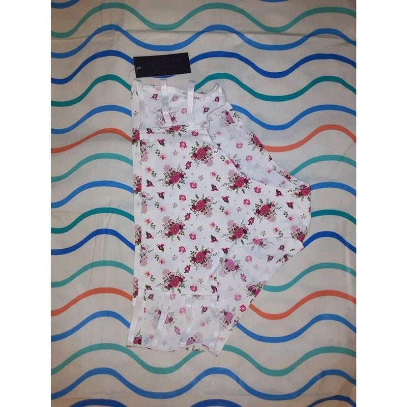 Youmita Carnation Bouquet Print Seamless Laser Cut Panty NWT Carnation