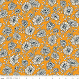 By The Yard ~ Cheddar At Twilight  Floral $3.99 Ships ANY Amount Of Fabric Flowering Plants