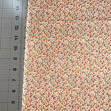 Vintage Tiny Peach Flowers  1/2 Yard Cotton Fabric Flowering Plants