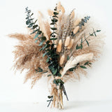 Green Pampas Grass Boho Bouquet Ð Exquisite Lavender and Eucalyptus Bouquet
