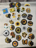 Sunflower stickers flowers inspiration positive stickers 31 stickers new Sunflower