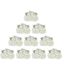 Artificial Flower Balls For Wedding Centerpieces 2 Pcs 11.8" White Hydrangeas Hydrangea