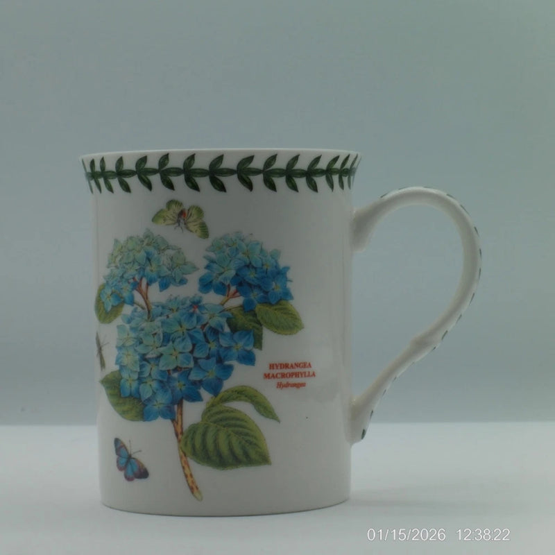 Portmeirion Botanic Garden Hydrangea Flower and Butterflies Coffee Mug Hydrangea