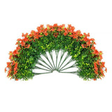 12 Bundles 13.8 In. Orange Artificial Faux Flowers Silk Daisy with Eucalyptus Daisies