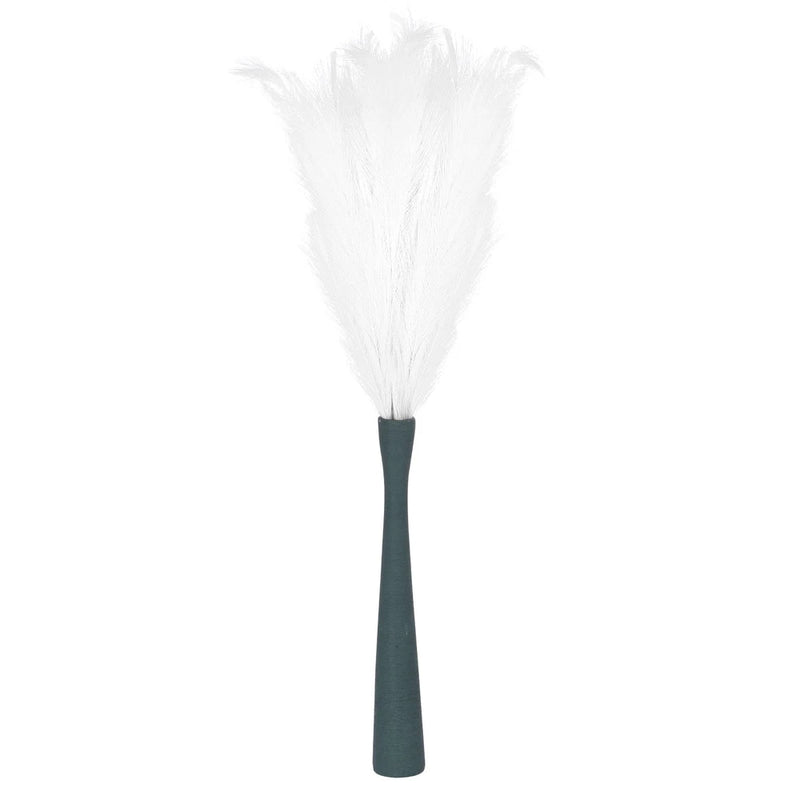 6PCS Faux Pampas Grass Tall, 43"/109cm Artificial Fluffy Grass Stems, White Pampas Grass