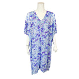 J Jason Wu Embroidered Floral Caftan w/ Beading and Sequin Hydrangea XX-Small Sz Hydrangea