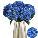 5pcs Hydrangea Artificial Flowers Real Touch Hydrangeas Long Stem Latex Faux ... Hydrangea