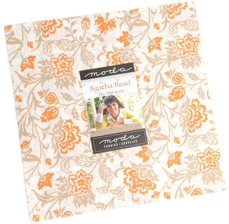 Agatha Road Moda Layer Cake 42 100% Cotton 10" Precut Quilt Squares Flowering Plants