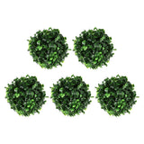 5PCS Patio Decor Boxwood Sphere Artificial Moss Balls Front Porch Plants Green Plant