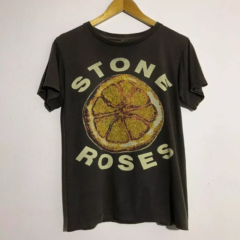 The Stone Roses Band Black Unisex T Shirt Full Size S-5XL Roses