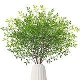 Artificial Plant 43.3 Inch Artificial Plant Branch 4 Pcs Artificial Green Ste... Green Plant