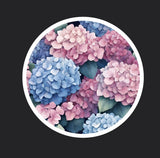 Hydrangea 3 Flower Sticker 3Óx3Ó Hydrangea