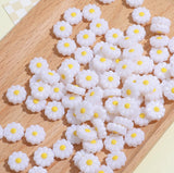 11MM White Daisy Flower Acrylic Bead Daisies