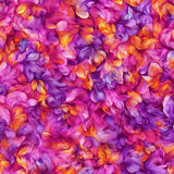 45" Flutterwave (Tangerine Sunset) Fabric 100% Cotton Digital Print By The Yards Flowering Plants