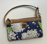 Dooney & Bourke Mini Bag Floral Hydrangea  Clutch Wristlet Convertible Hydrangea