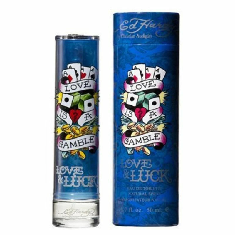 Ed Hardy Love & Luck by Christian Audigier Cologne for Men 3.4 oz EDT New in Box EDT