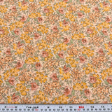Florals on a Peachy Cotton Fabric Jo-ann by the HALF YARD Flowering Plants