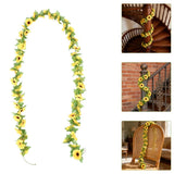 4 Pcs Fake Flower Arrangements Artificial Sunflower Garden Insert Faux Garland Sunflower