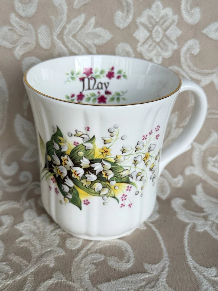 Duchess Flower Of The Month May Lily Of The Valley Coffee Cup Vintage England Lily