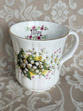 Duchess Flower Of The Month May Lily Of The Valley Coffee Cup Vintage England Lily