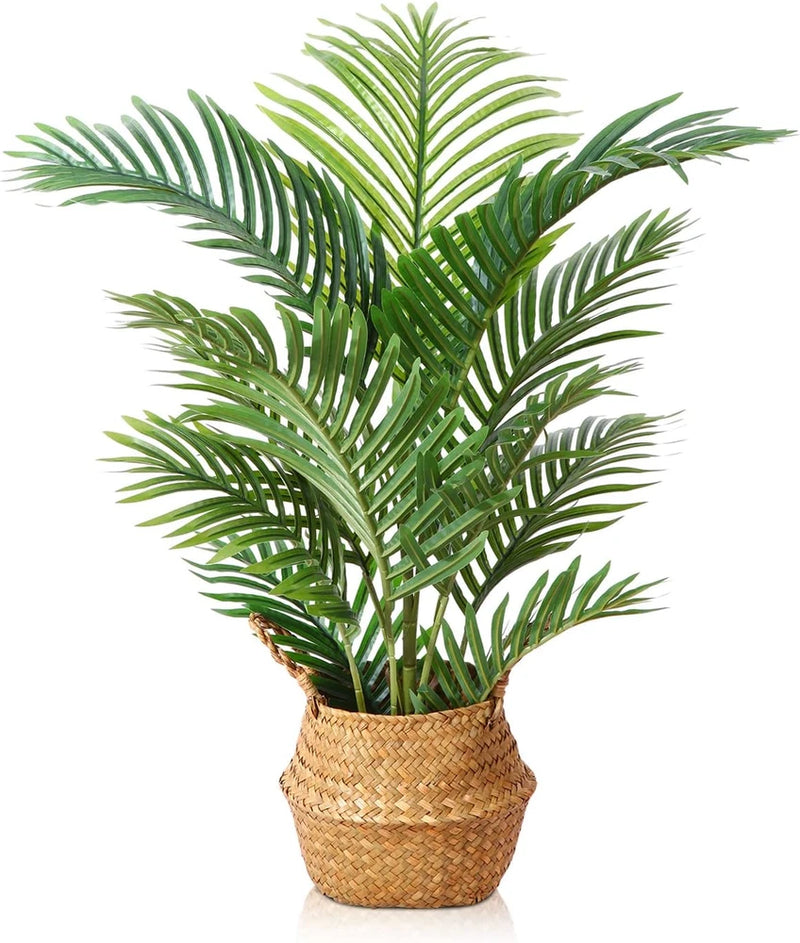 3Ft Fake Majesty Palm Plant - Artificial Indoor Decor for Home & Gifts Green Plant