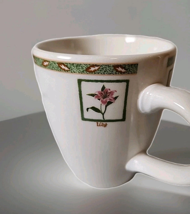 Royal Norfolk Coffee Cup 12-Oz Mug Magnolia Hydrangea Lily Garden Lover Gift Hydrangea