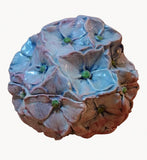 Vietri Italy Hydrangea Flower Lidded Trinket Box Hand Painted Ceramic Dish Hydrangea