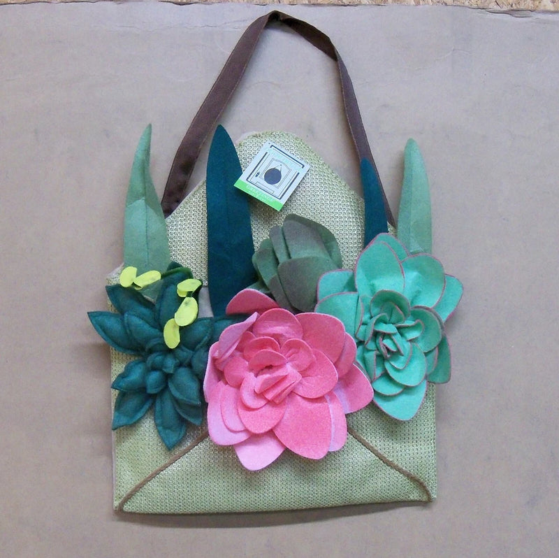 Envelope of Succulent Hanging Door Decor 15"x22.5" New Evergreen Flag & Garden Green Plant