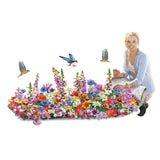 Easy Roll Out Garden Seed Mat | 20"x60" Pre-Seeded Wildflower Mix | No Sowing or Garden Plants