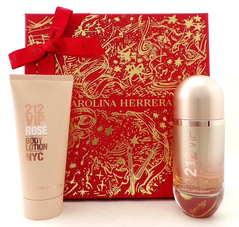 212 VIP ROSE by Carolina Herrera 2.7oz EDP Spray+3.4oz B/Lotion New Women's SET EDP