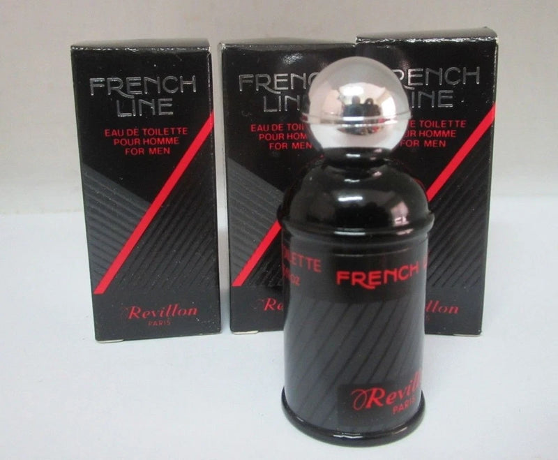French Line By Revillon Mini **LOT OF 3** Eau De Toilette Splash Men 5 ml NEW EDT