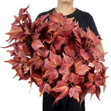 Pack of 3 - Artificial Fall Ivy Leaves Shrubs Silk Maple Creeper Plant Greene... Green Plant