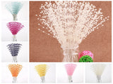 100 Bunch Pearl Flower Stem Beads Garland Sprays Bridal Bouquet Wedding Party Bouquet