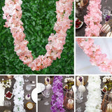 3D Chain Silk Hydrangea 14 ft long Garlands Wedding Party Flowers Decorations Hydrangea