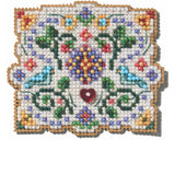 Folk Art Counted Cross Stitch Kit Mill Hill 2025 Spring Bouquet MH182513 Bouquet