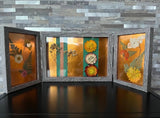 Dried flower Art Trifold Picture Frame Art Dried Flower