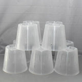 10 Pack - 5 in Clear Round Plastic Orchid Pot by Sophie's Orchids Orchids