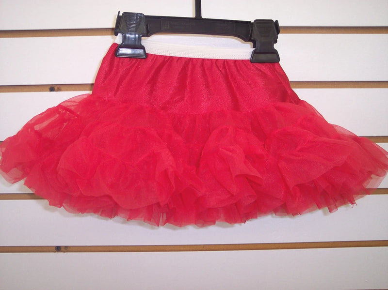 Toddler & Girls Red or Pink Bouffant Half Slips Sizes 2T - 8 Roses