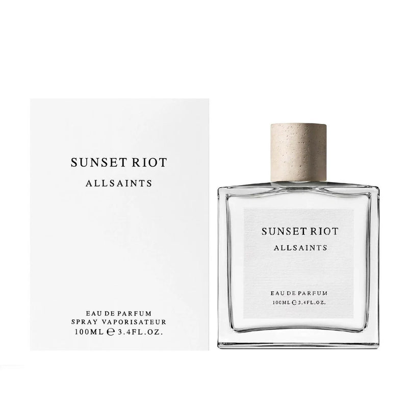 ALLSAINTS Eau de Parfum spray bottle (100 ml) with boxed label