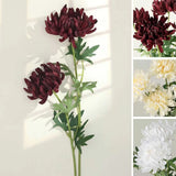 3 Stems 27" Long Artificial Chrysanthemum SILK FLOWERS Party Events Decorations Bouquet