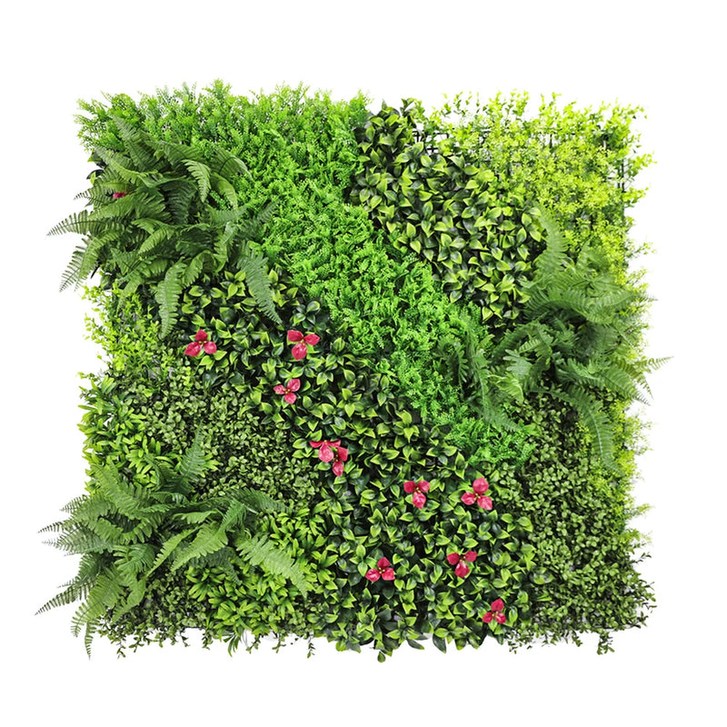 40" Artificial Grass Mats 3D Mixed Plant Wall Ledge Decor For Home Festival #9 Green Plant