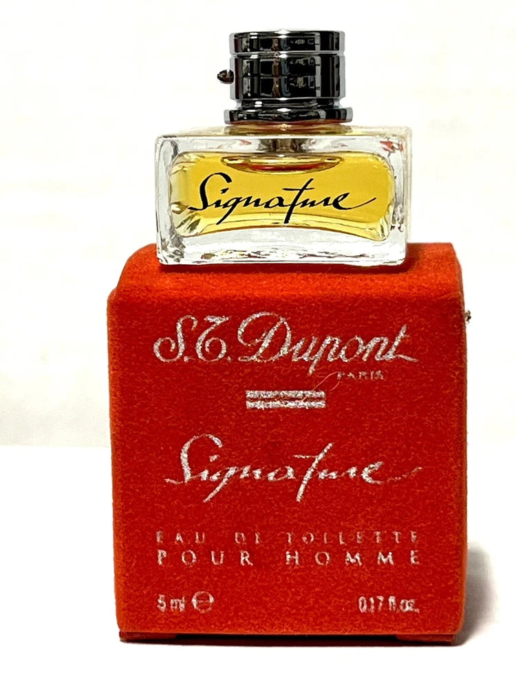 S.T. Dupont Signature Men EDT 0.17oz Splash Travel MINI SAMPLE (D06 EDT