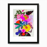 Ranunculus 1 Neon Flower Collage Po Framed Wall Art Poster Canvas Print Picture Ranunculus