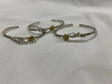 You Are My Sunshine Engraved Bracelet Sunflower Adjustable Open Bangle for Women Sunflower