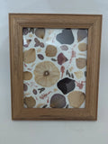 Decorative Natural Flower Arrangement Frame. Nature Pressed Flowers Framed. Dried Flower