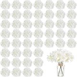 100PCS Artificial Hydrangea Flowers, Fake Flowers Silk Hydrangea Full Flowers... Hydrangea