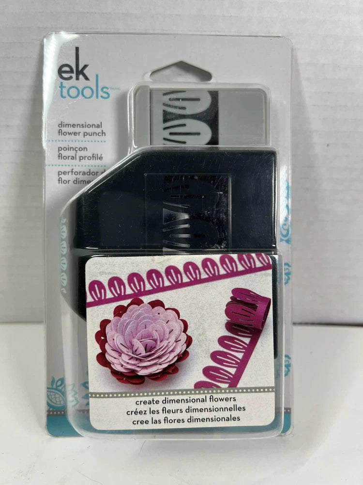 NEW EK TOOLS DIMENSIONAL FLOWER PUNCH CARNATION 54-51000 Paper Shapers NOS 2011 Carnation